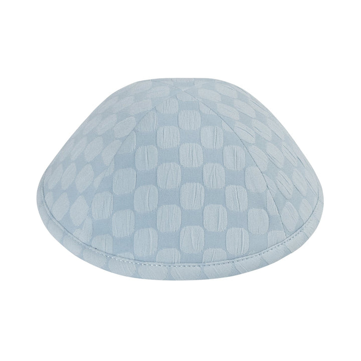 Splotch Kippah – Light Blue Cotton Yarmulke