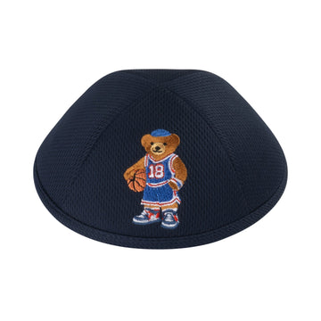 Basketball Dov Bear Mesh Yarmulke / Kippah