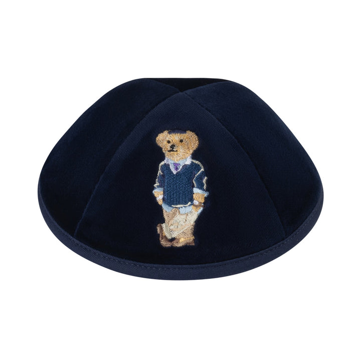 Classic Dov Bear Velvet Yarmulke / Kippah