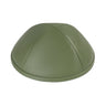 Sage-green smooth faux-leather four-panel kippah for men — iKippah yarmulke at Judaica Square Lakewood