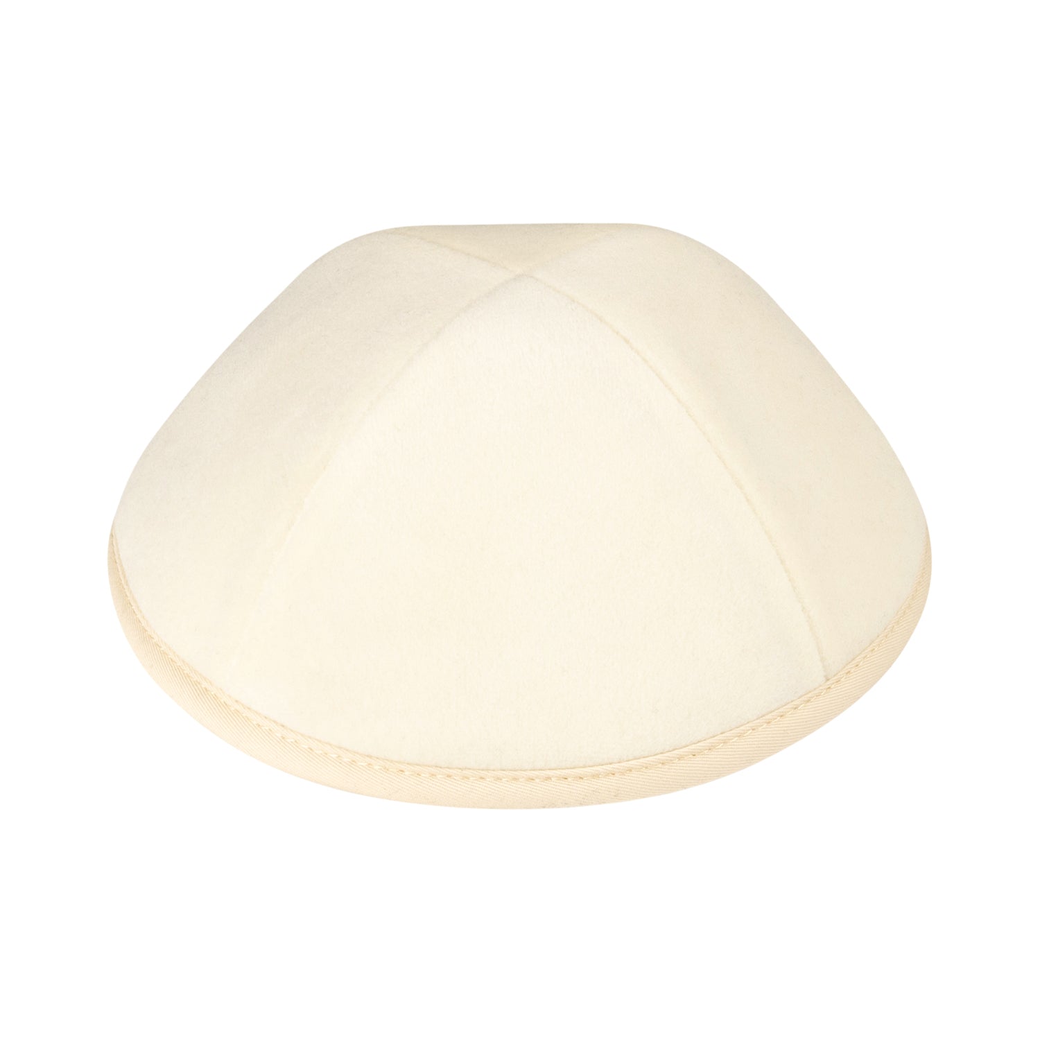 Ivory Velvet Kippah for Bar Mitzvah - iKippah by Judaica Square