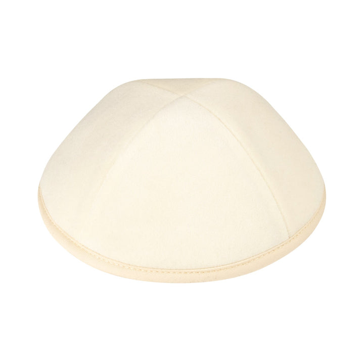 Ivory Velvet Kippah / Yarmulke
