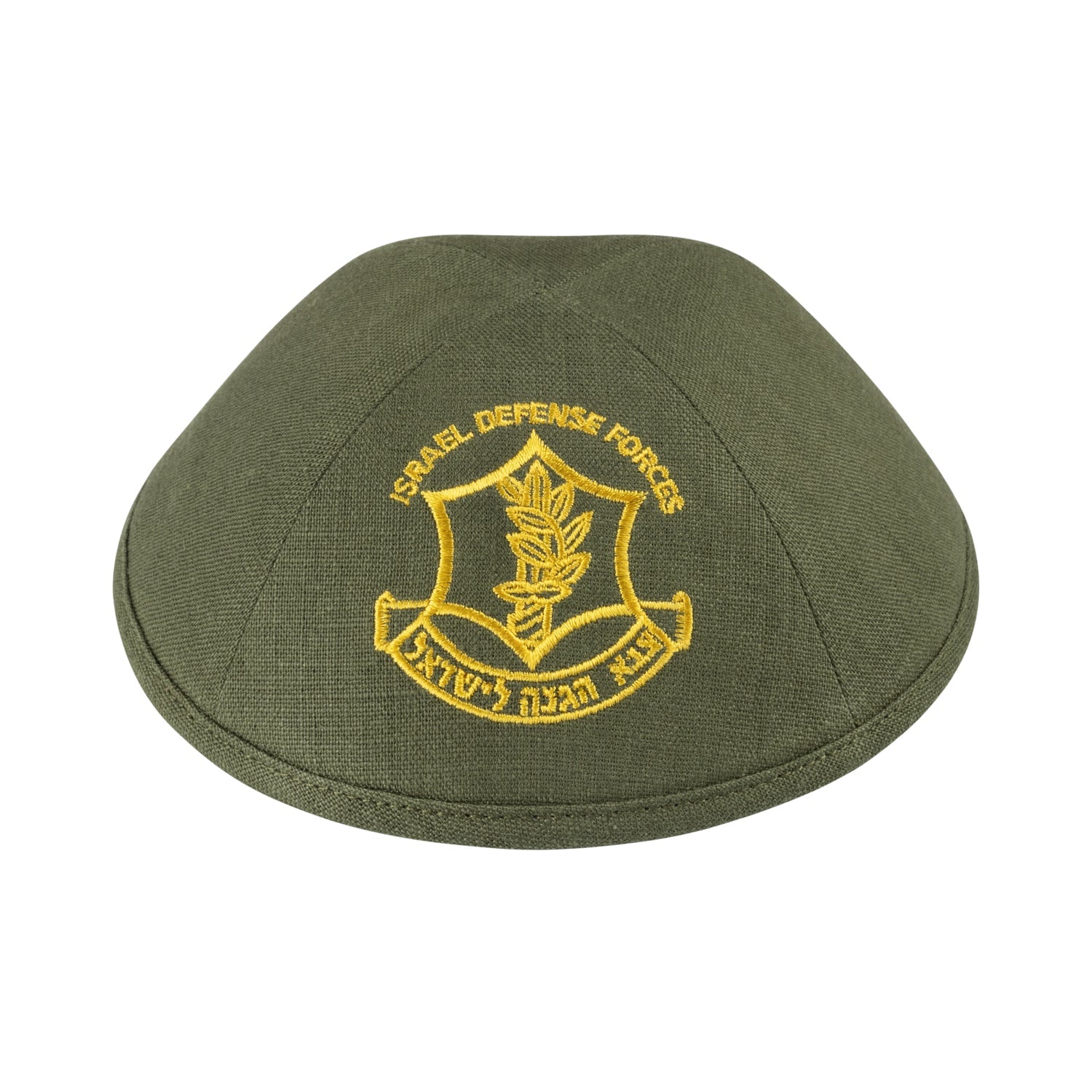 Leather Kippah - top view by iKippah