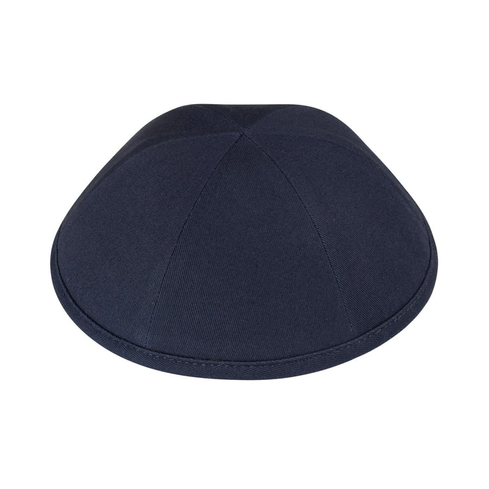 Navy Cotton Kippah for Boys - iKippah by Judaica Square