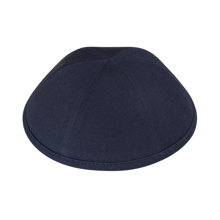 6 Panel Kippah – Navy Cotton Yarmulke