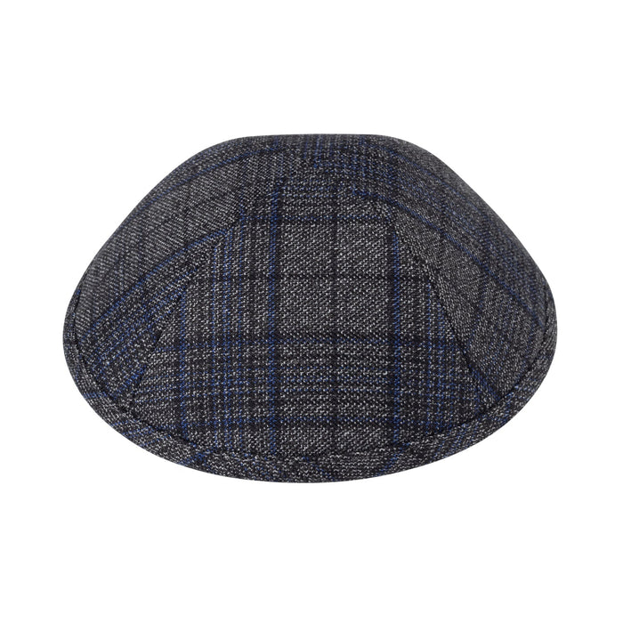 Blue Cotton Kippah for Boys - iKippah by Judaica Square
