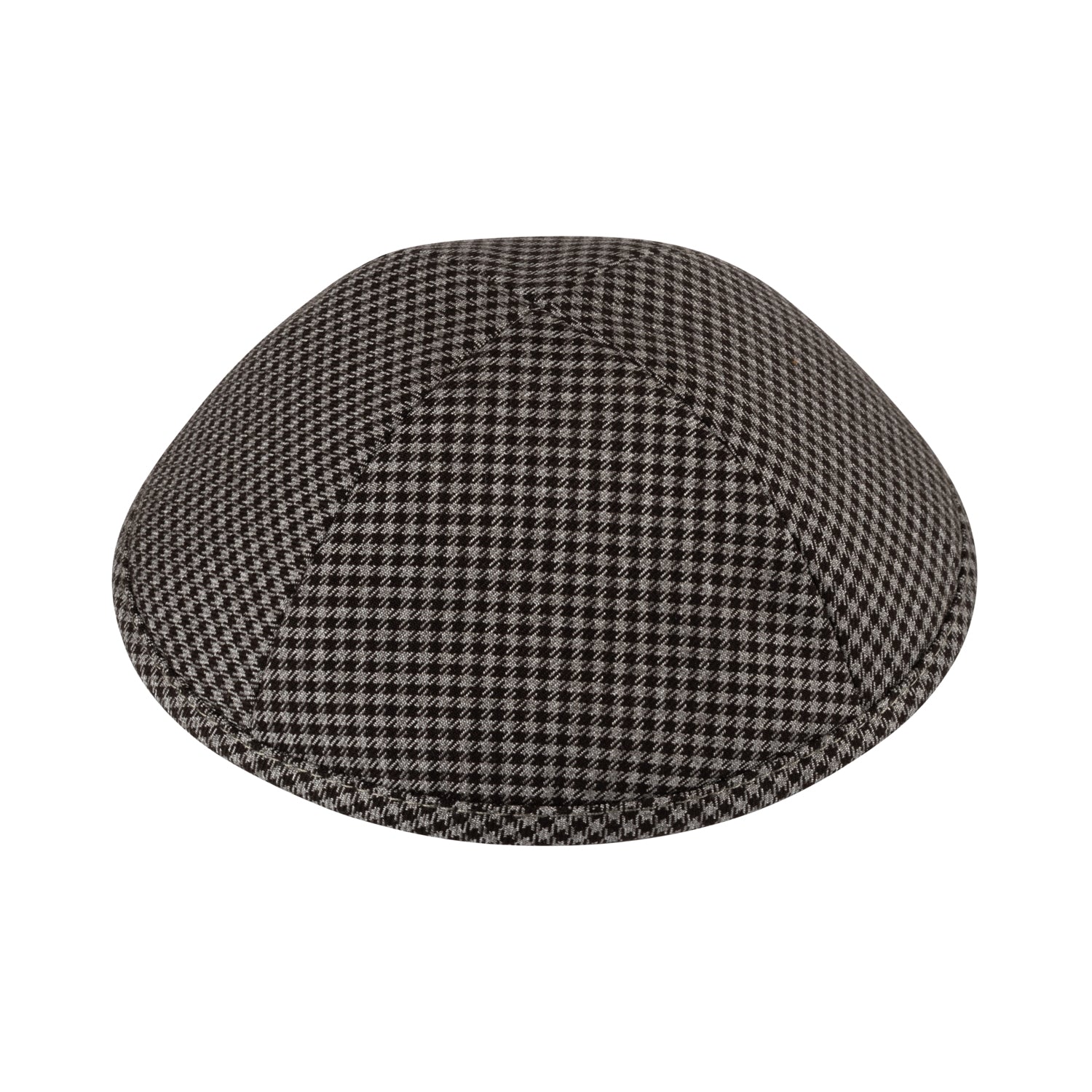 iKippah Black & Gray Check Yarmulka