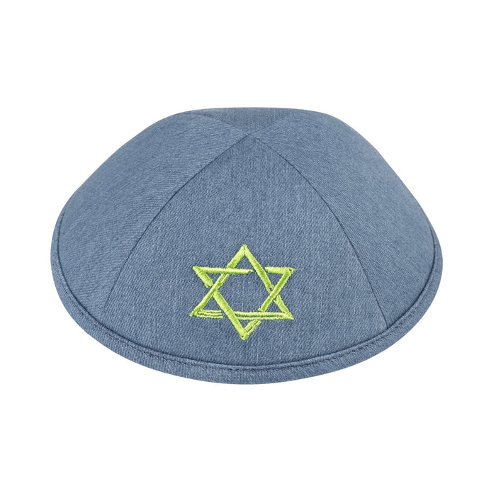 Denim Kippah for Upsherin - iKippah by Judaica Square