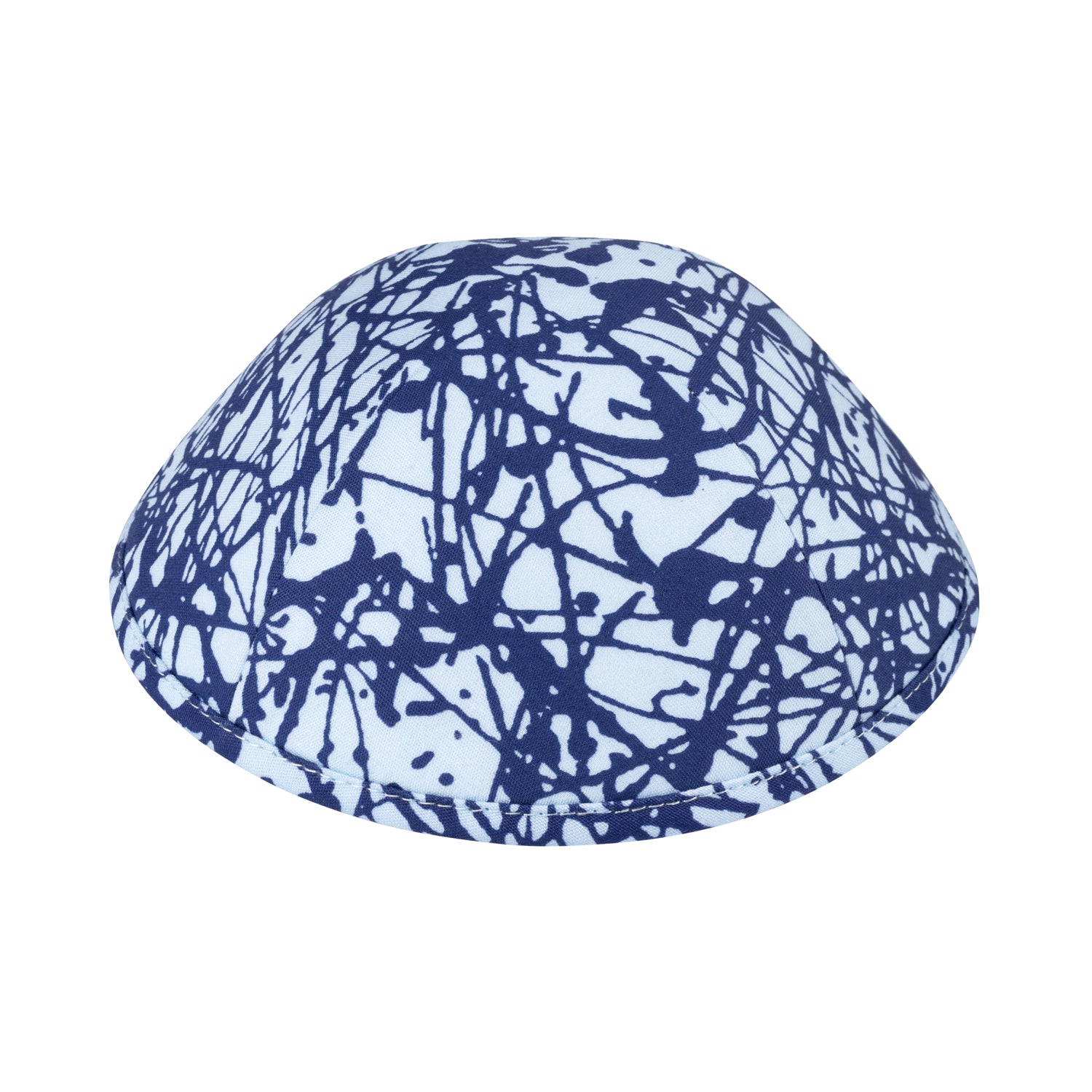 Blue Cotton Kippah for Boys - iKippah by Judaica Square