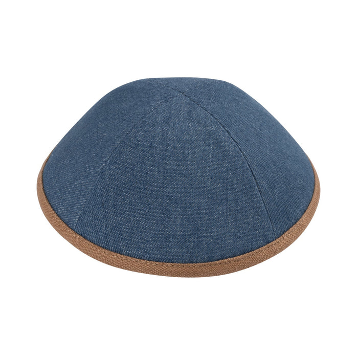 Camel Denim Kippah for Boys - iKippah by Judaica Square