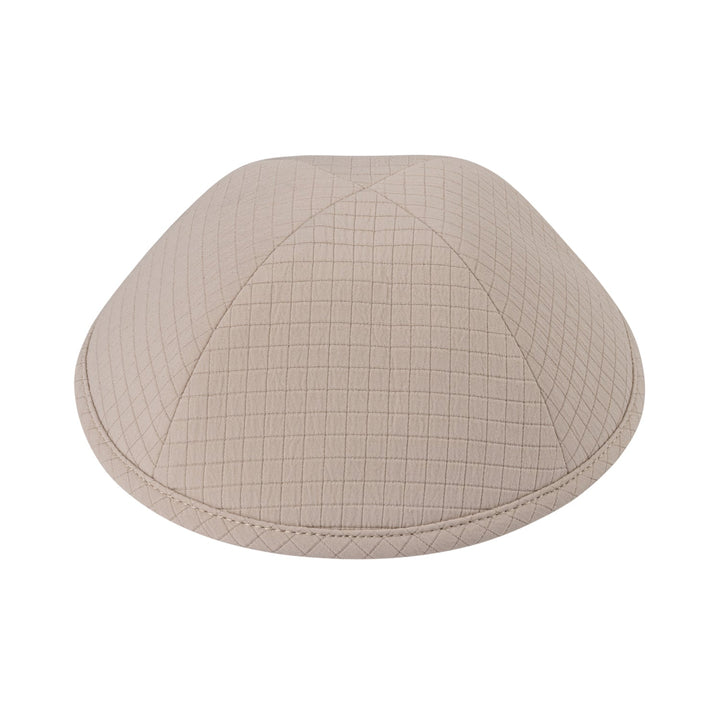 Grid Kippah – Beige Yarmulke