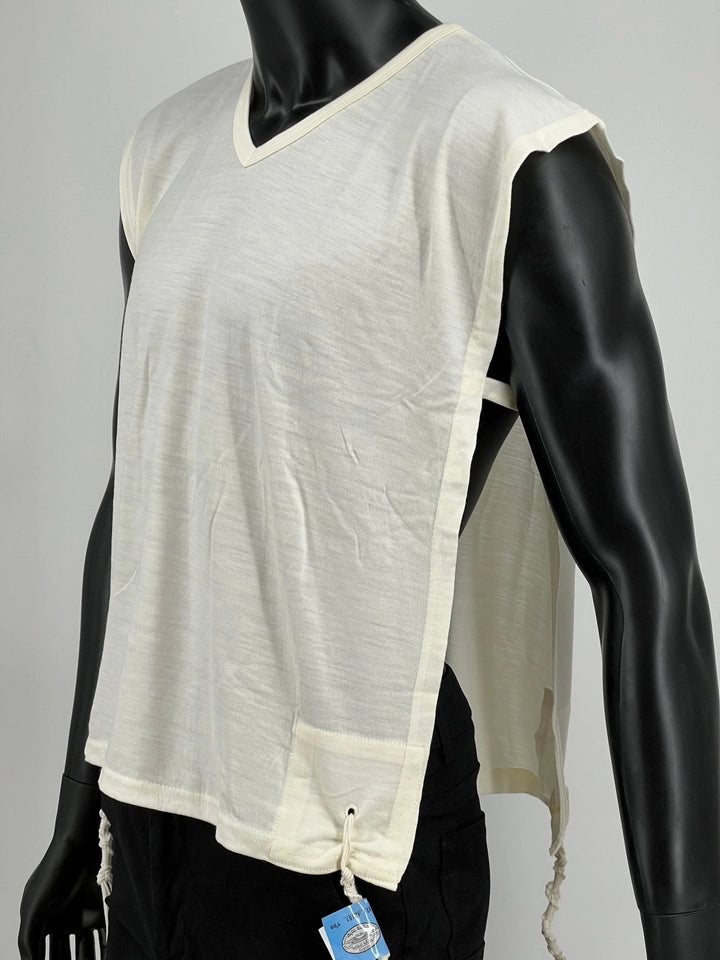 Men's Wool V-Neck Undershirt Tzitzis