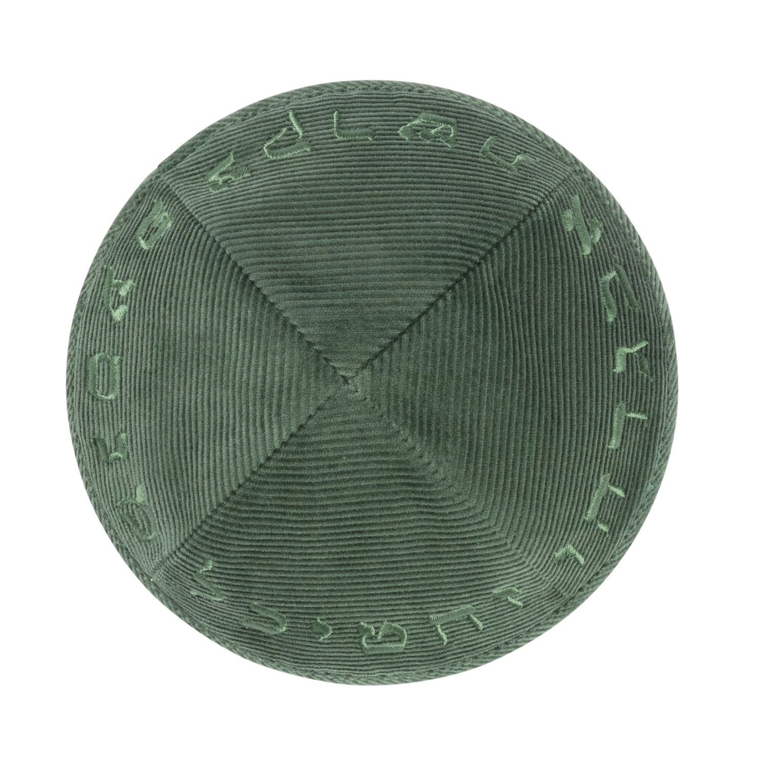 Corduroy Kippah - top view by iKippah
