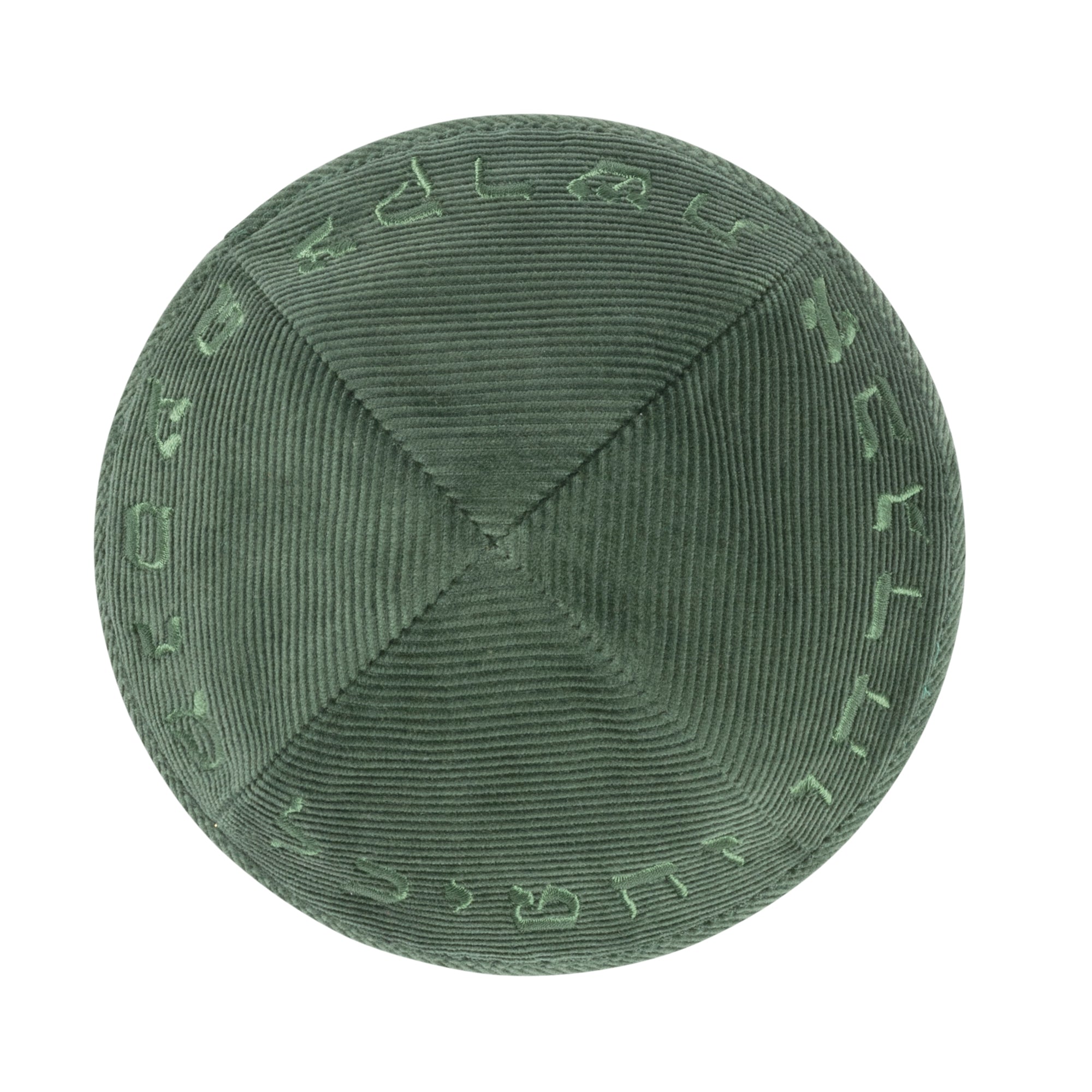 Corduroy Kippah - top view by iKippah