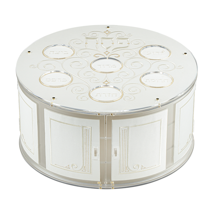 3-Tiered Seder Plate Style 436 - Haggadah Shtenders
