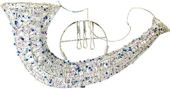 Wired Cornet with Beads and Glitter - 7.5" (300259)
