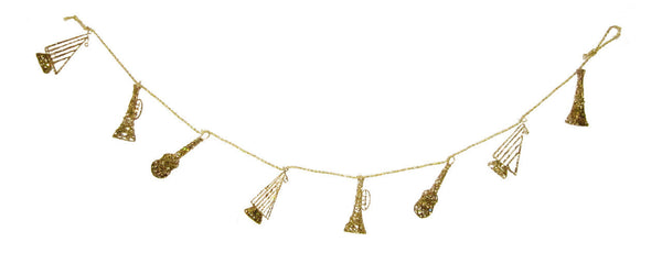 Glittered Musical Instument Garland - Silver - 5' (300681S)