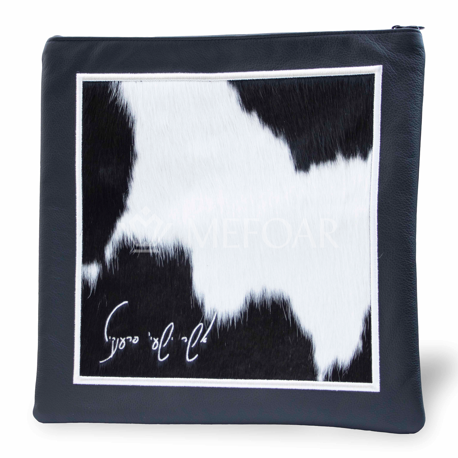 Tallis and Tefillin Bag Design #300 - Leather and Fur - Tallis Bags view 3 | Judaica Square Lakewood