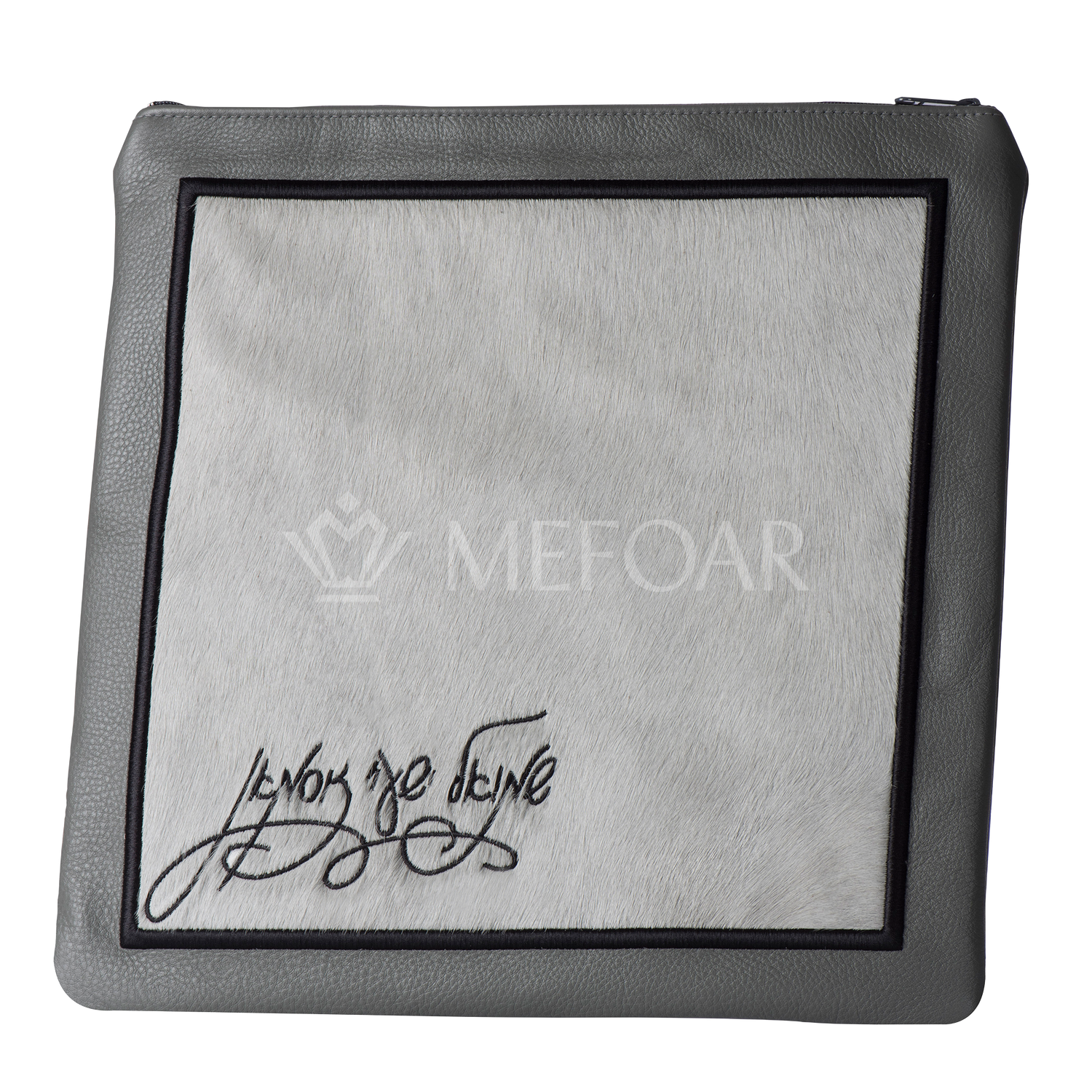 Tallis and Tefillin Bag Design #300 - Leather and Fur - Tallis Bags view 6 | Judaica Square Lakewood