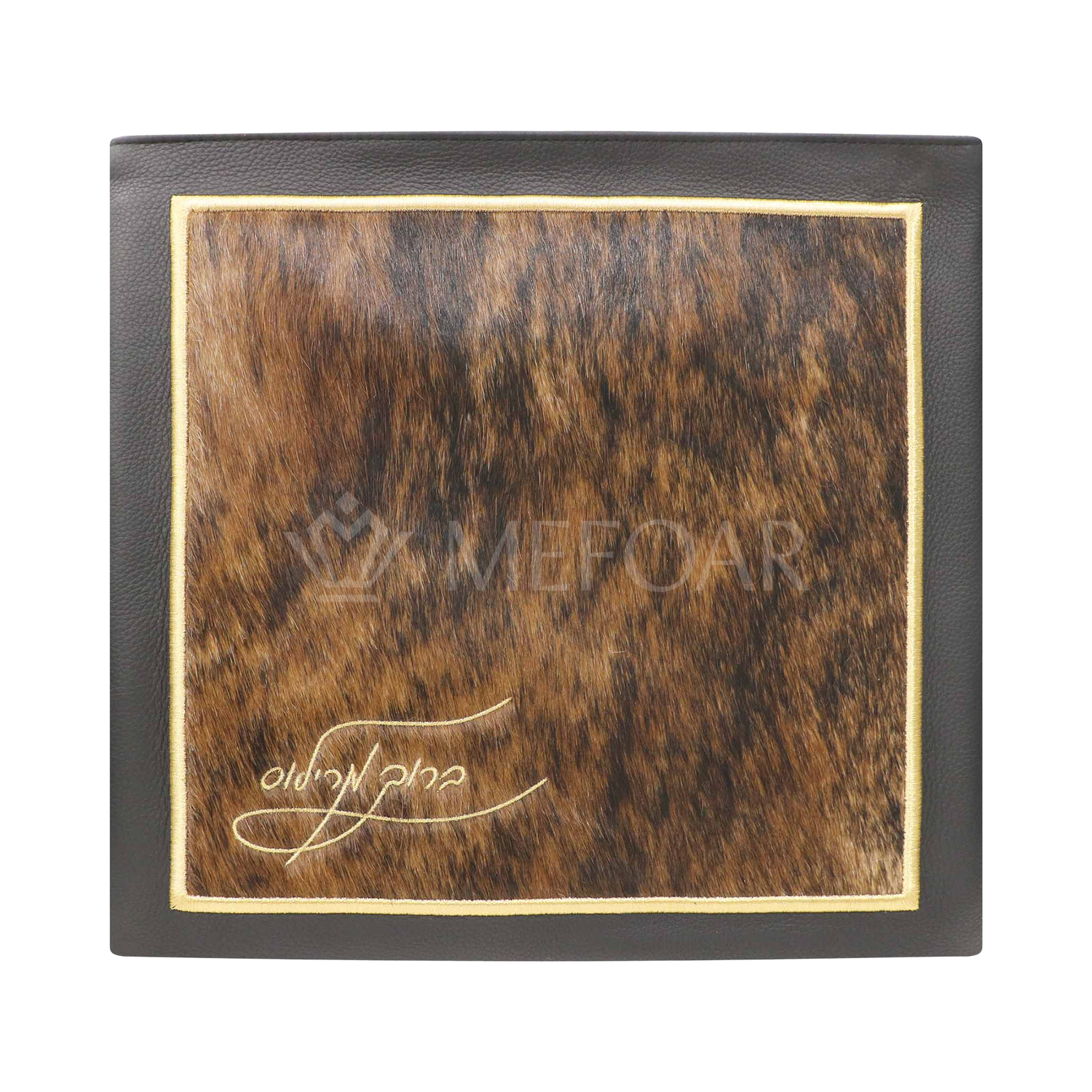 Tallis and Tefillin Bag Design #300 - Leather and Fur - Tallis Bags view 2 | Judaica Square Lakewood