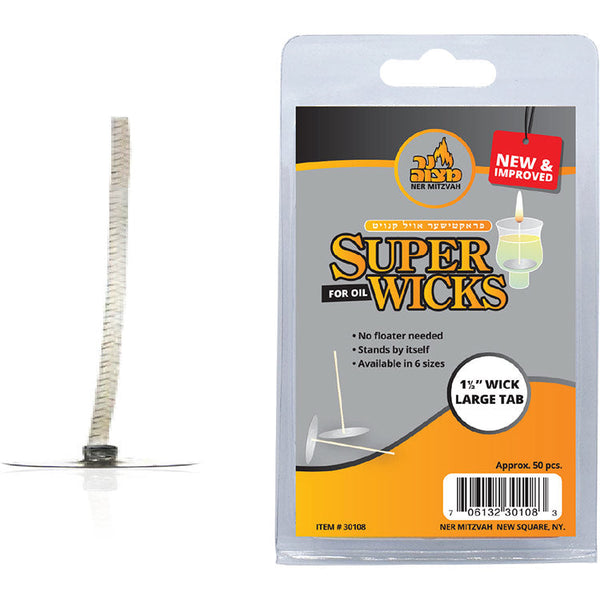 Super Wicks 1.5" Large — Judaica Square