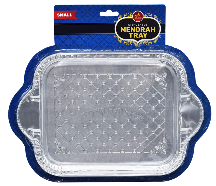 Medium Disposable Aluminum Tray, 9 x 7 — Under-Menorah Drip Tray