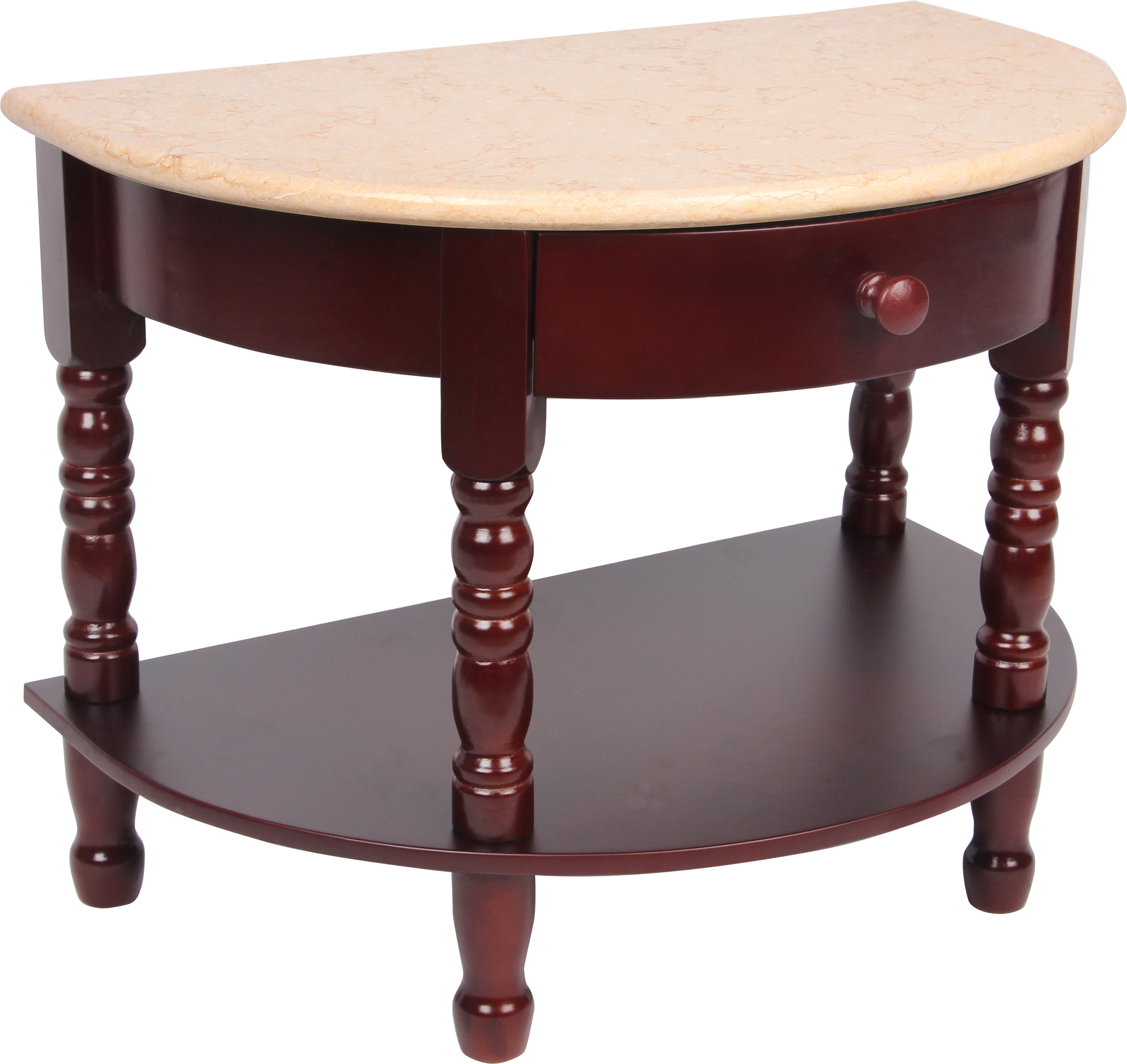 Marble Menorah Stand 3 Heights — Judaica Square