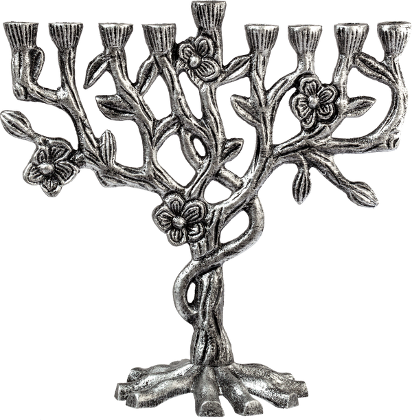 Tree of Life Aluminum Menorah — Judaica Square