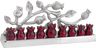 Pomegranate Tree Menorah — branching tree menorah with pomegranate details | Judaica Square Lakewood
