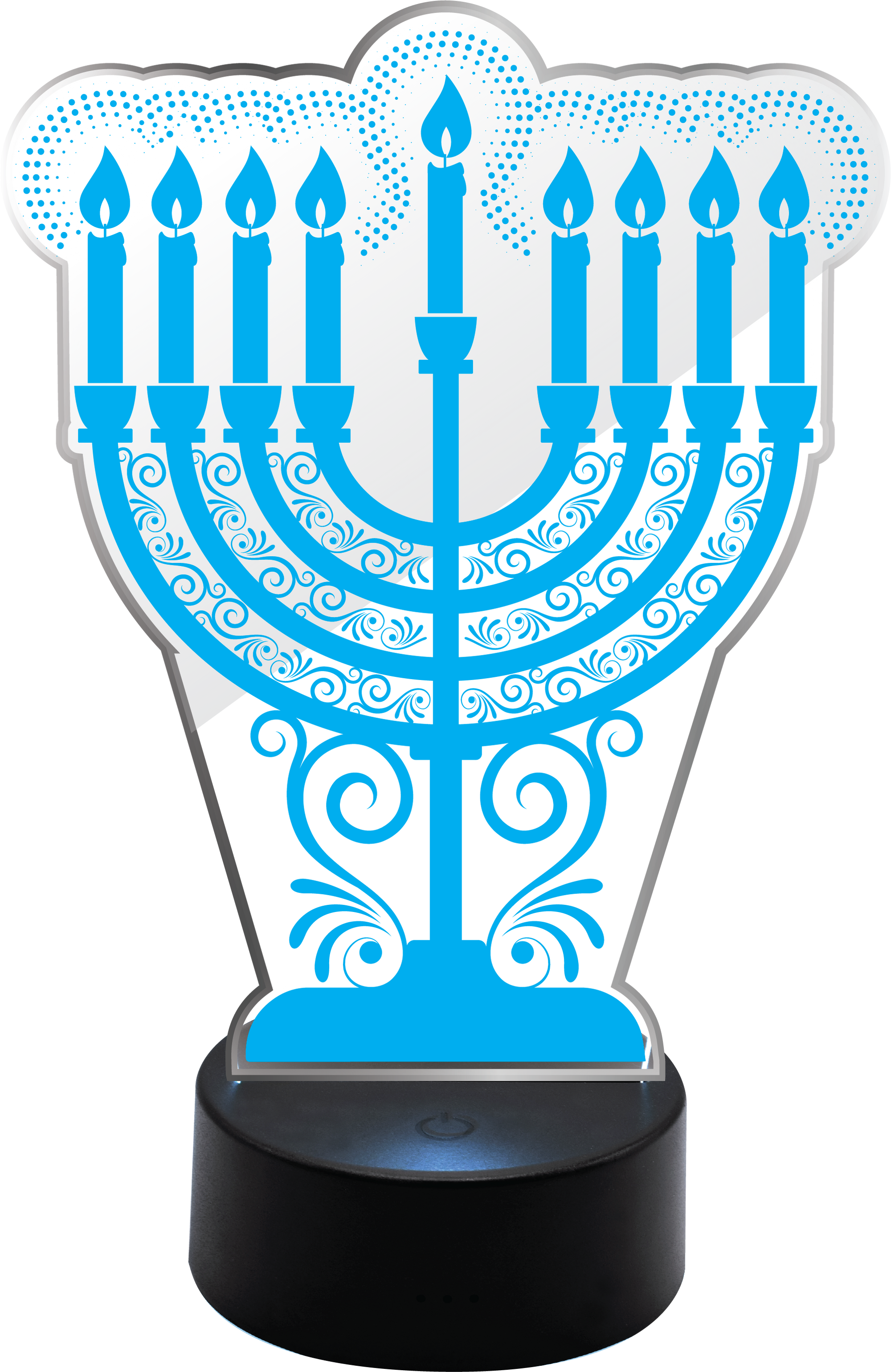 Light-Up Acrylic Menorah — Judaica Square