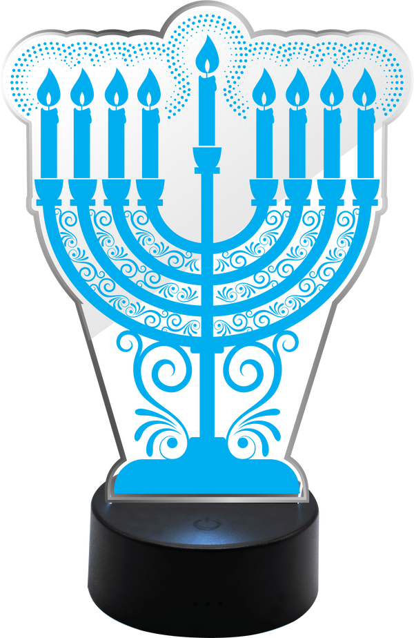 Light-Up Acrylic Menorah — Judaica Square