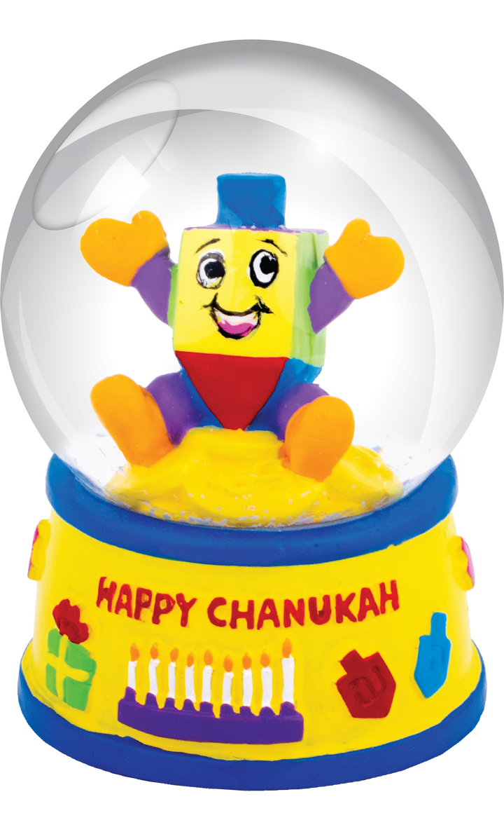 Mini Snowglobes, Multicolour — Small Chanukah Display Globes