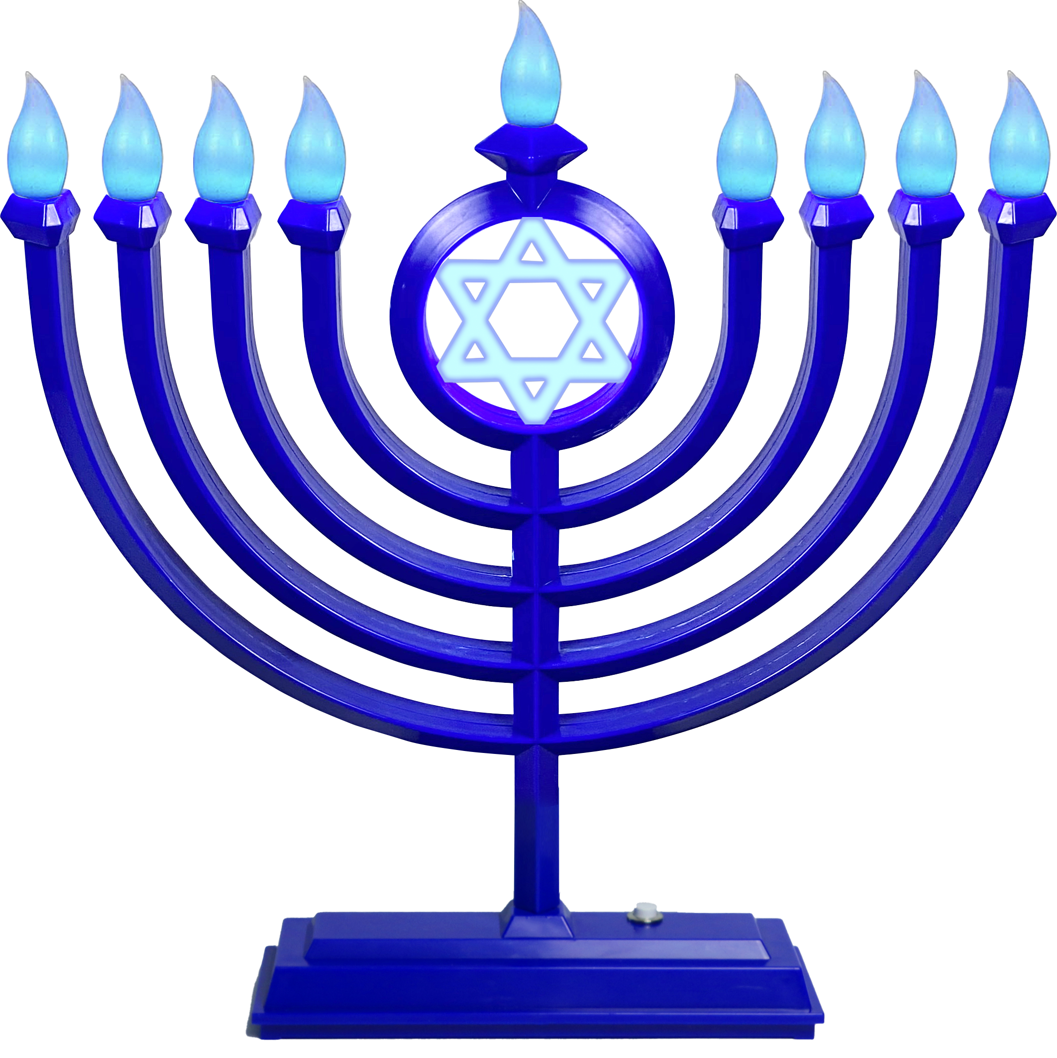 LED Menorah Classic - Blue — Judaica Square