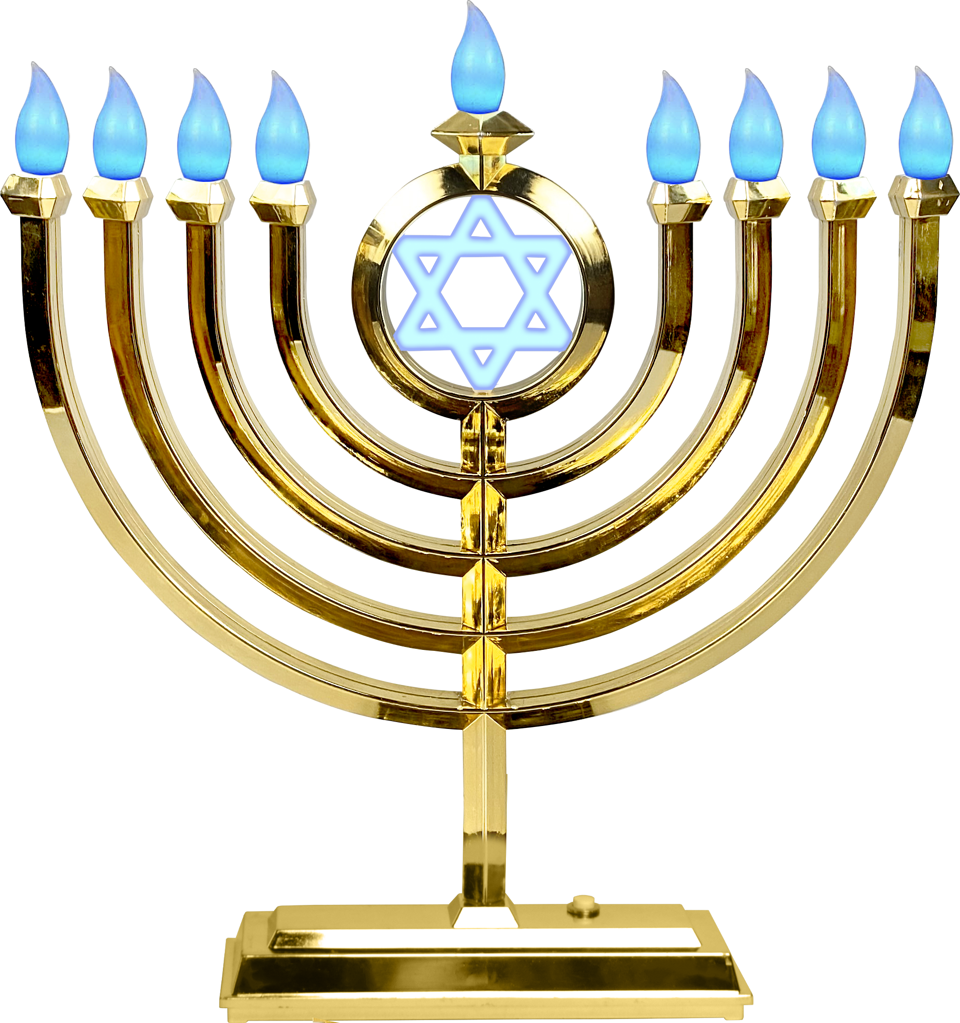 LED Menorah Classic - Gold — Judaica Square