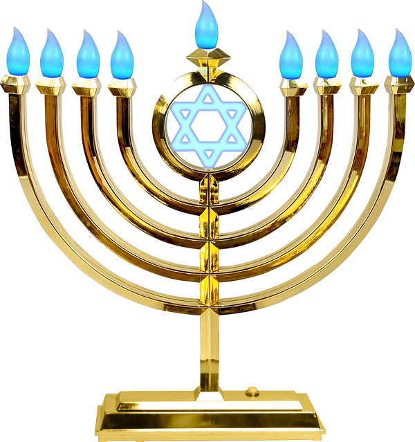 LED Menorah Classic - Gold — Judaica Square