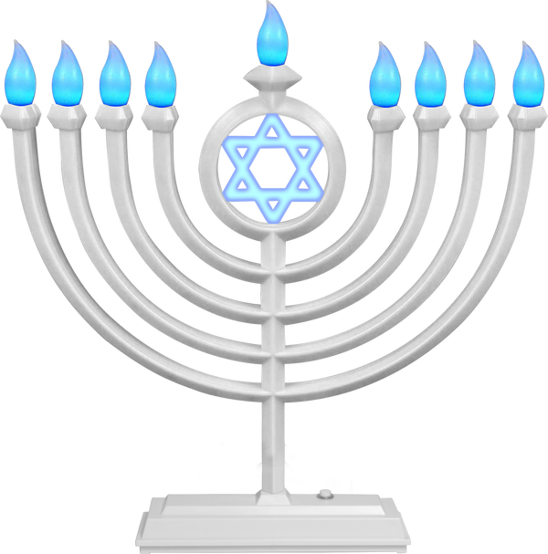 LED Menorah Classic - White — Judaica Square