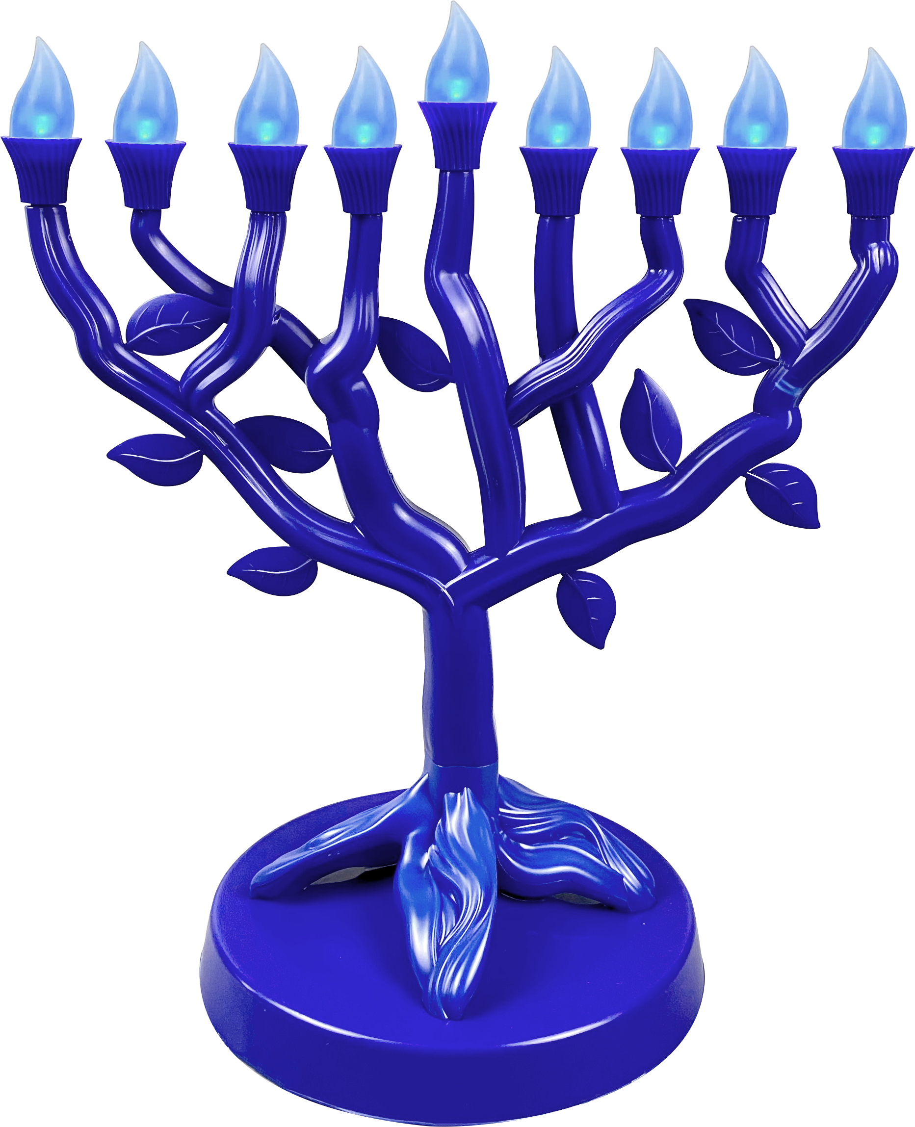 LED Menorah Tree OF Life - Blue — Judaica Square