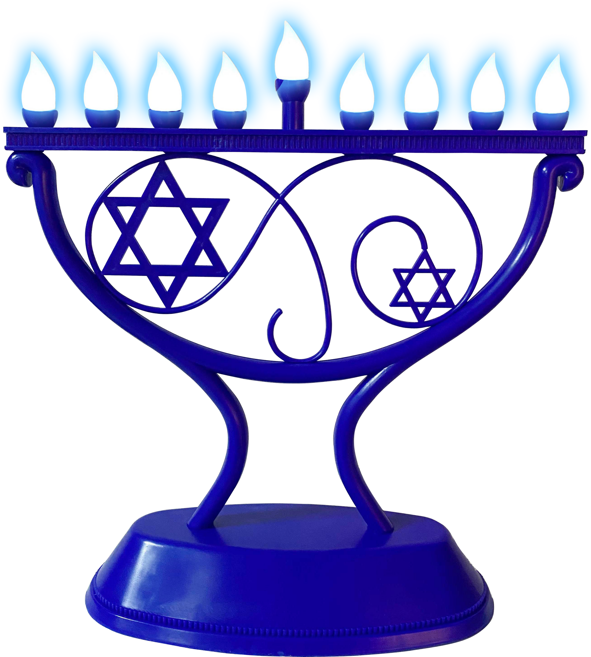 LED Menorah Whimsical - Blue — Judaica Square