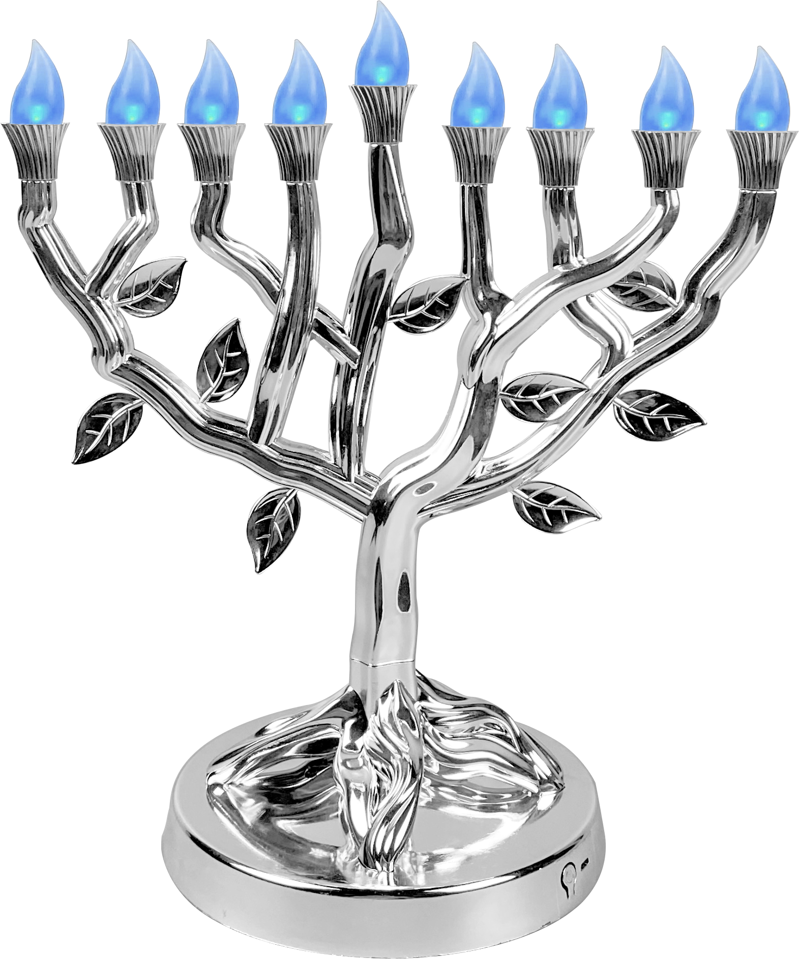 LED Menorah Tree of Life - Silver — Judaica Square