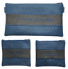 Prestige Leather Chabad Bar Mitzvah Set — Geometric Design, Regal Collection (305F-AB)