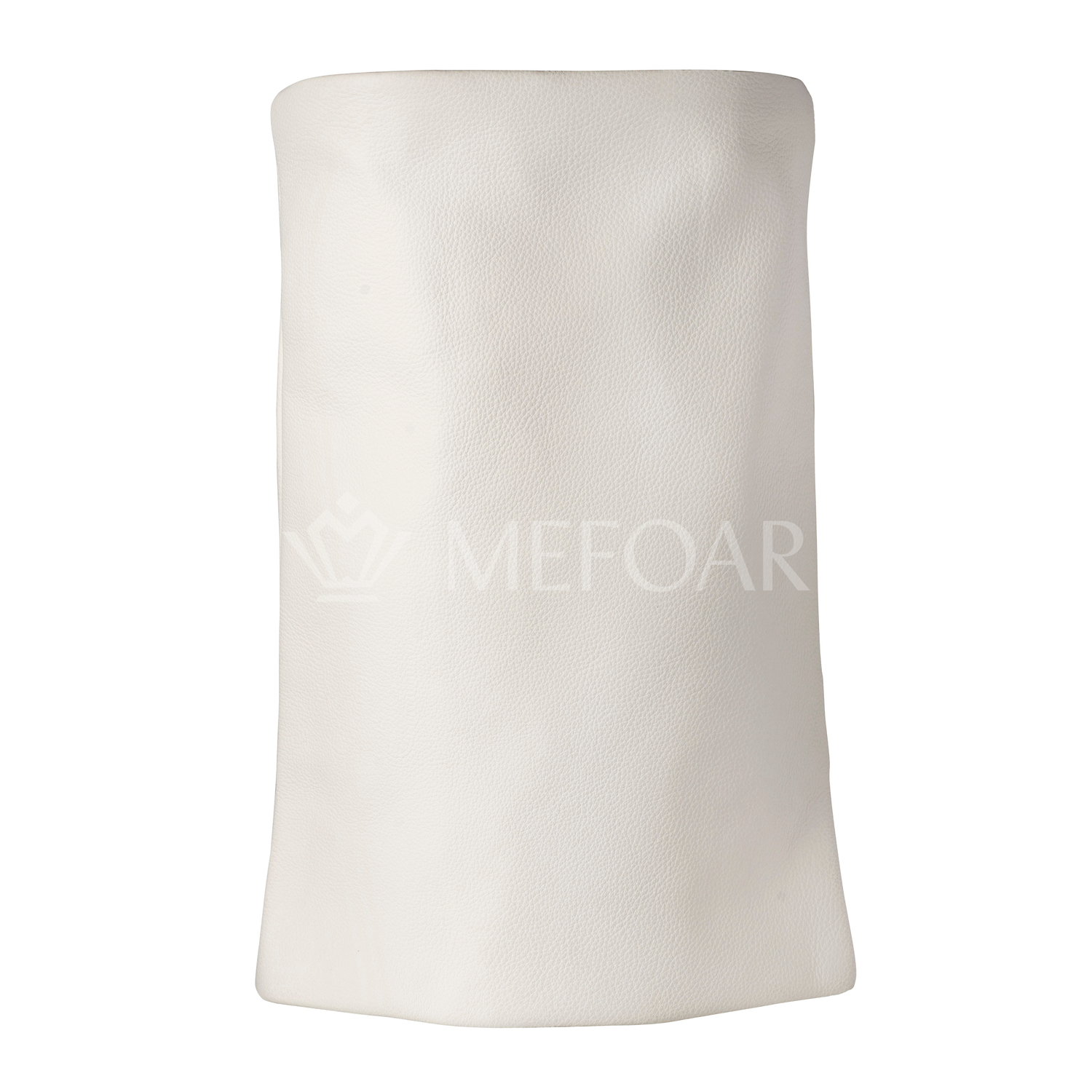 Leather & Fur Torah Mantle - Style 380-White - Image 4