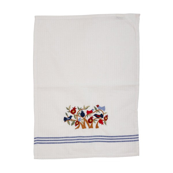 Embroidered Hand Towel w/ Blue Lines (Matches W/C EM-NYO)