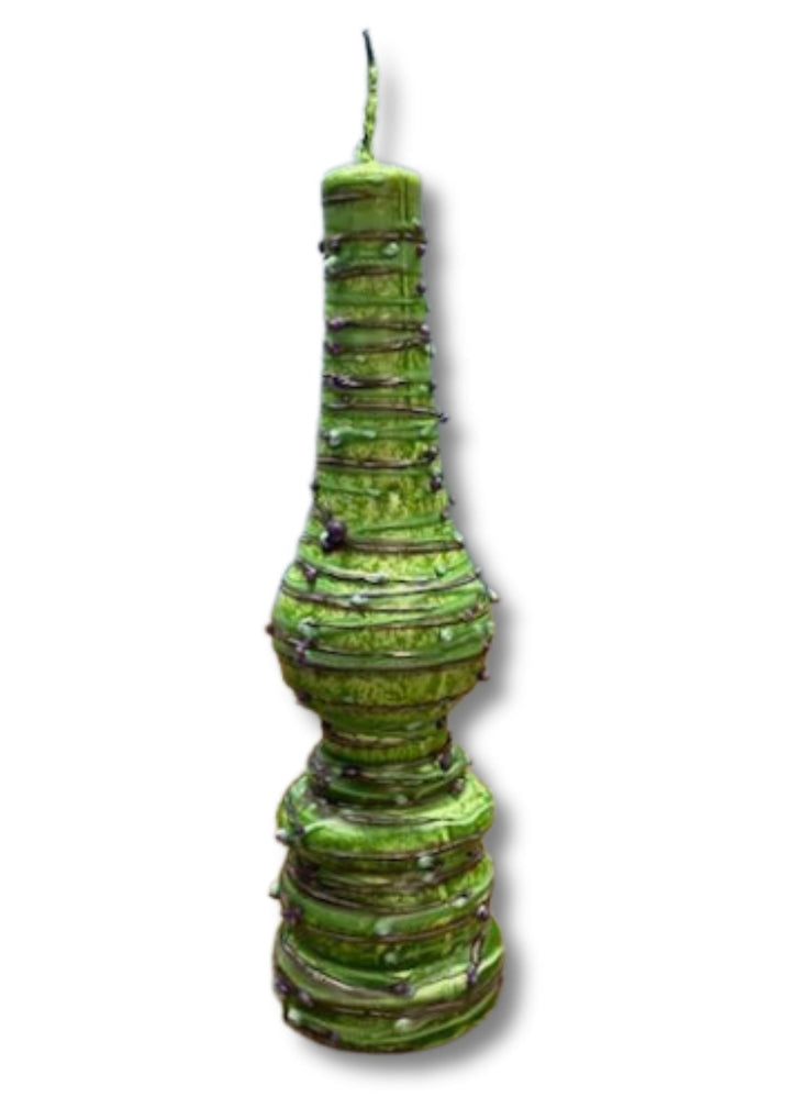 Torch Shape Havdallah Candle Drip Wax Design