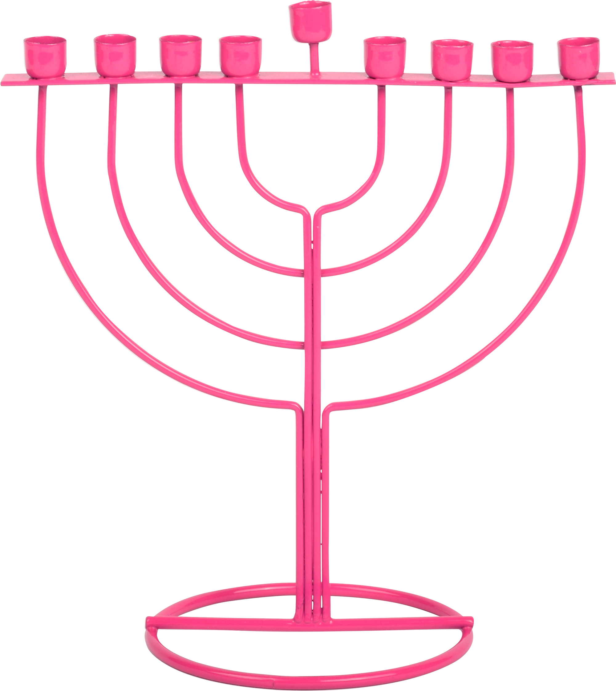 WireFrame Menorah - Pink — Judaica Square