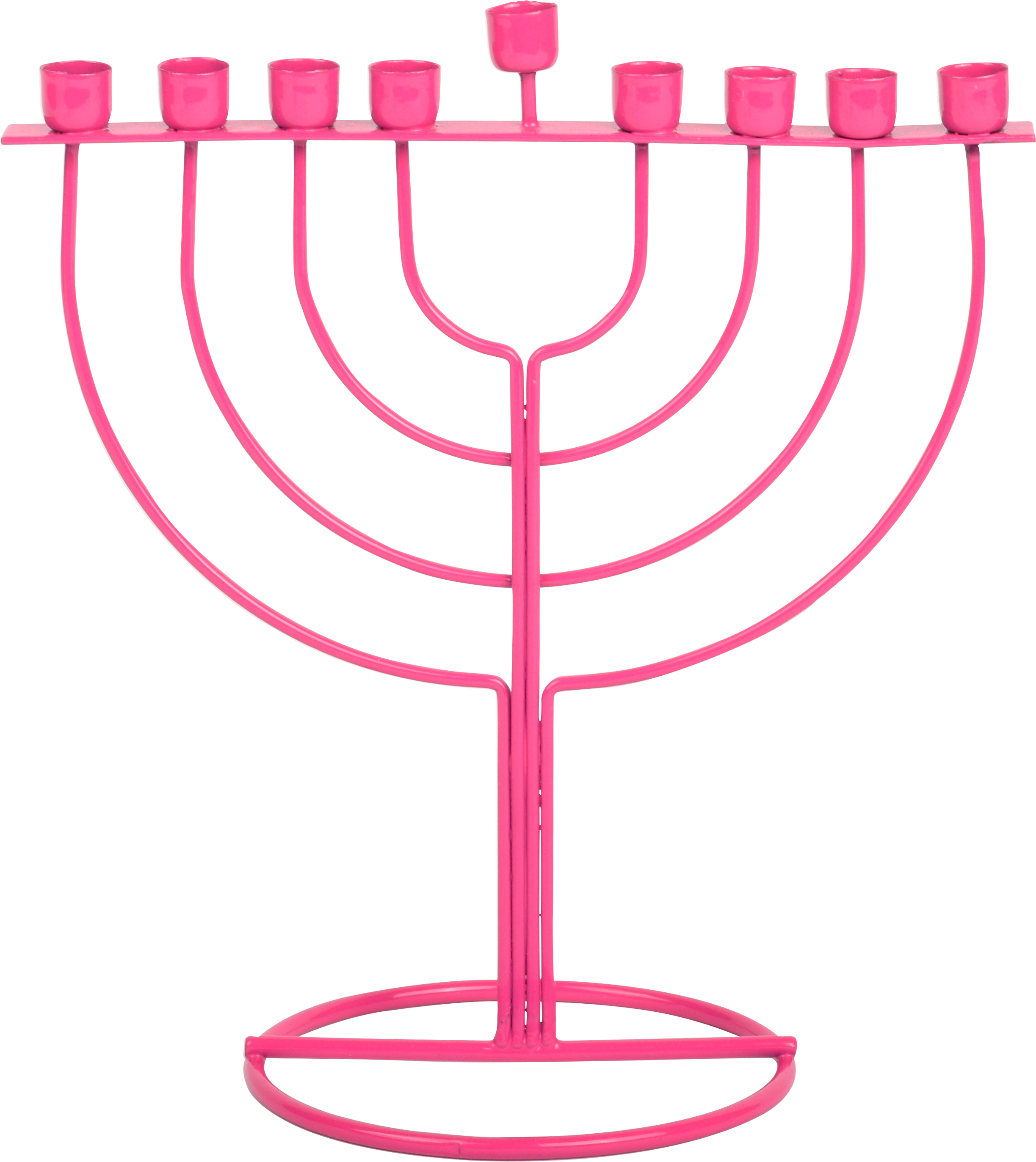 WireFrame Menorah - Pink — Judaica Square