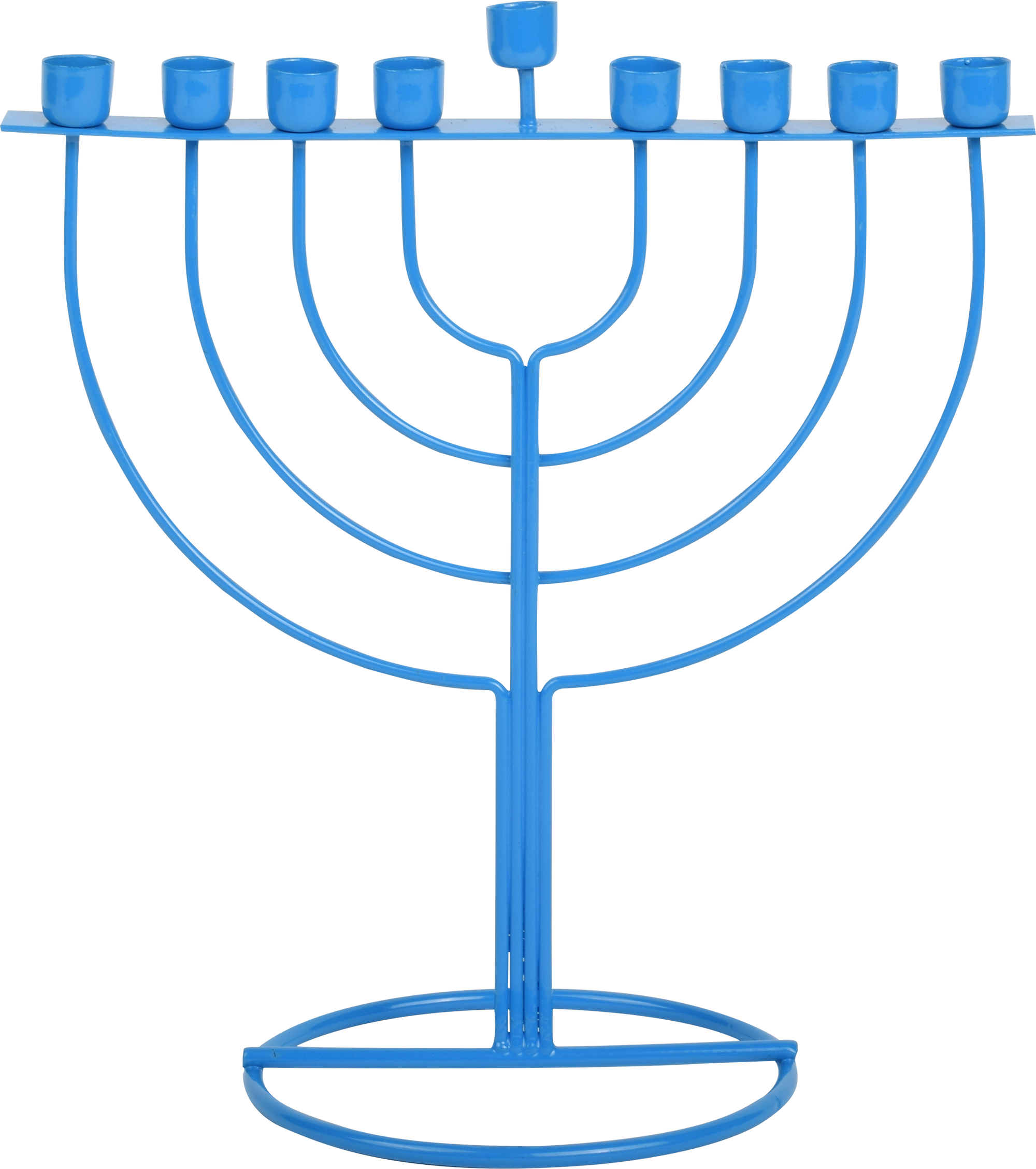 WireFrame Menorah - Blue — Judaica Square