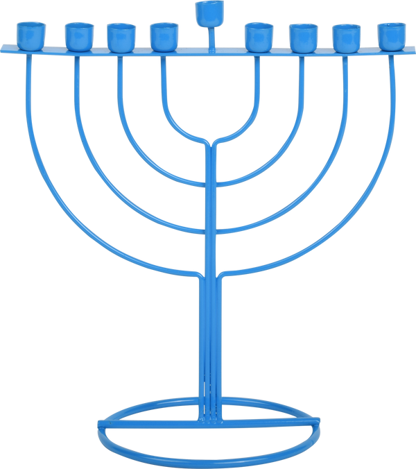WireFrame Menorah - Blue — Judaica Square
