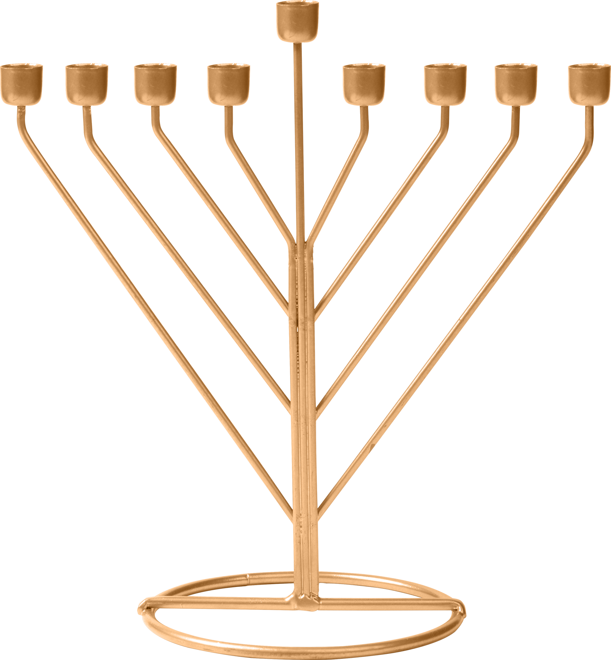 Wireframe Menorah - Rambam Gold — Judaica Square