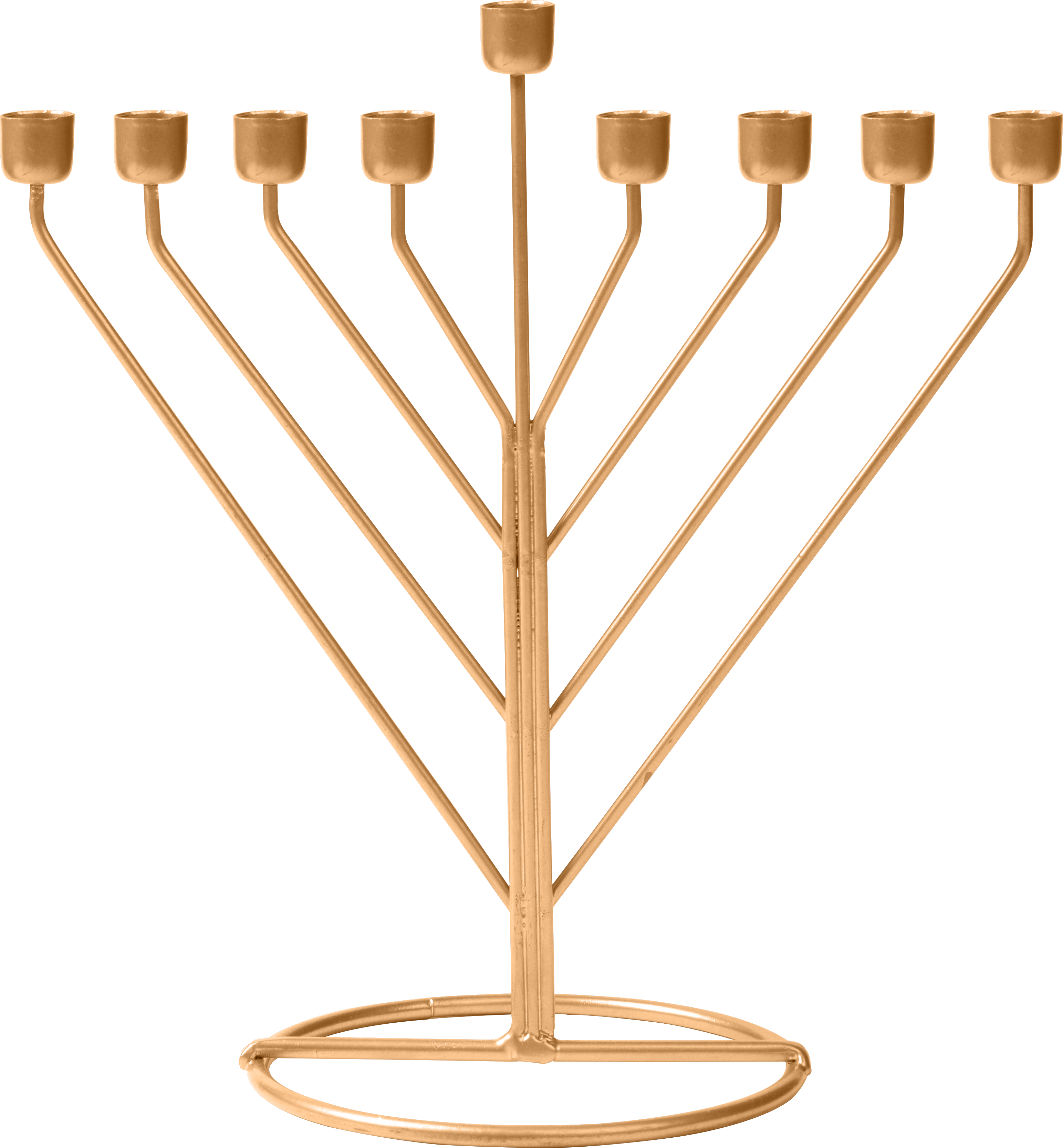 Wireframe Menorah - Rambam Gold — Judaica Square