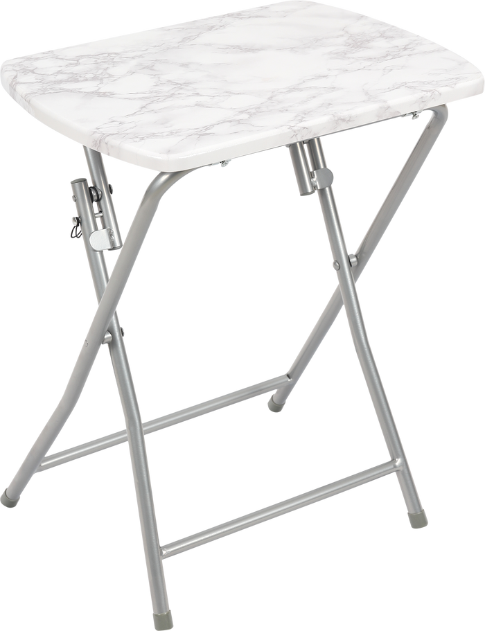 Folding Menorah Stand in white — white collapsible frame with flat menorah top | Judaica Square Lakewood
